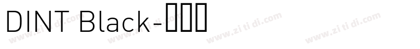 DINT Black字体转换